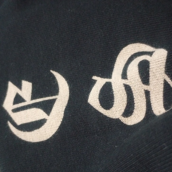 Pleasures Sorrow Embroidered Neckline Black Heavyweight Tee - Picture 8 of 13